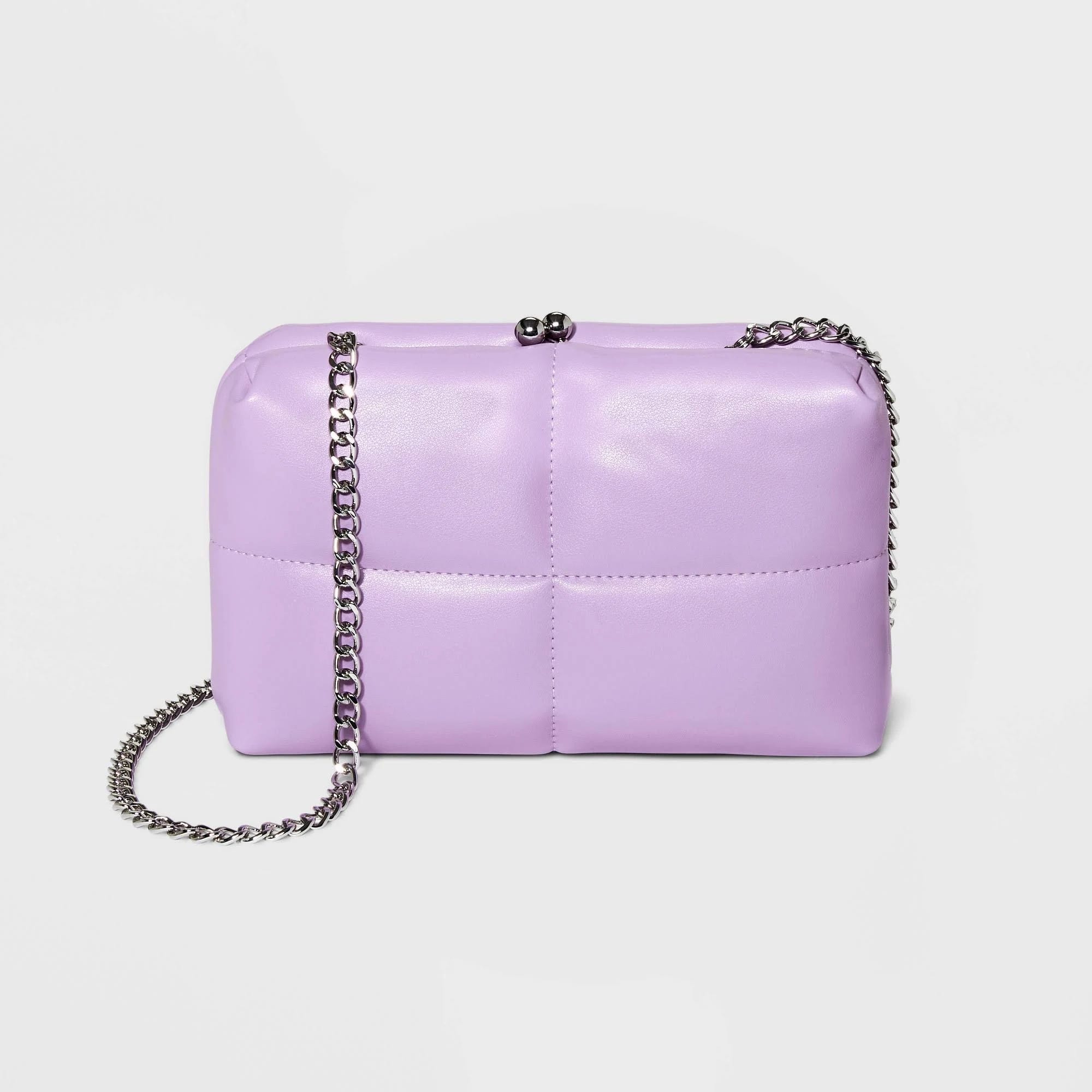 Lavender Purple Puff Clutch by A New Day | Image