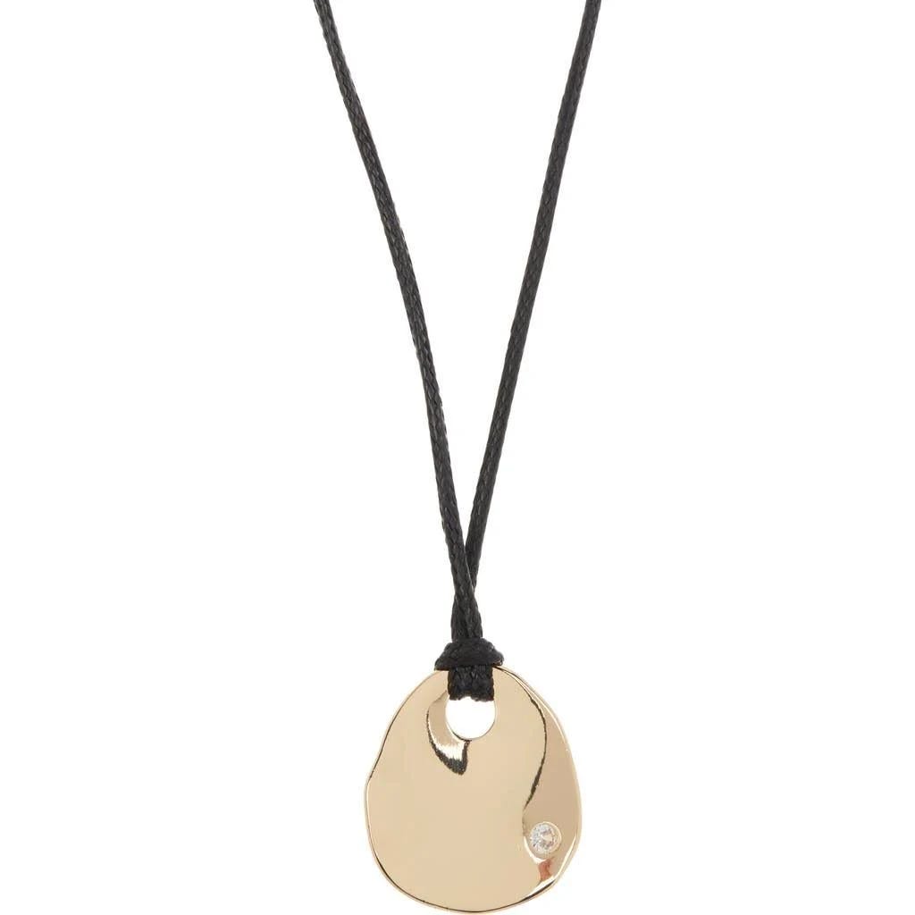 14-karat Gold Chain Necklace with Ziggy Pendant | Image