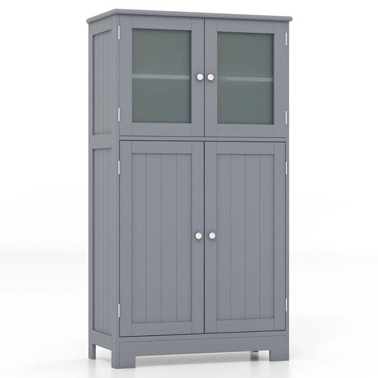 tangkula-bathroom-storage-cabinet-freestanding-storage-cabinet-w-4-doors-wooden-kitchen-cupboard-w-a-1