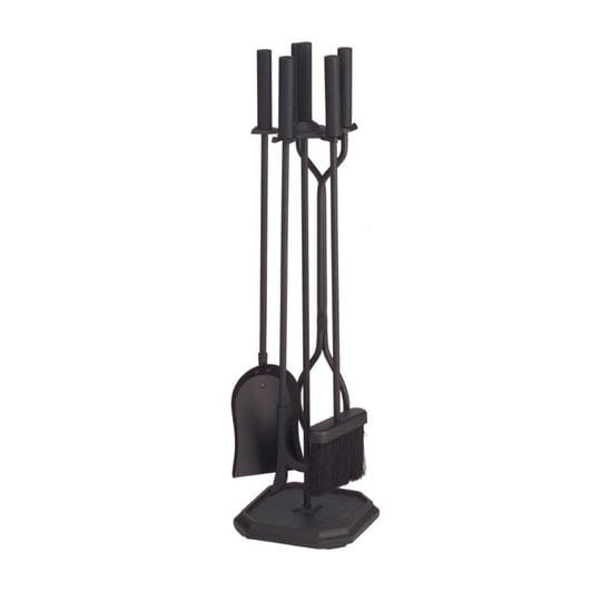 minuteman-x810842-4-piece-black-fireplace-tool-set-1