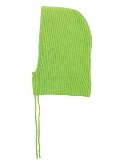 wild-cashmere-drawstring-ribbed-knit-balaclava-green-1