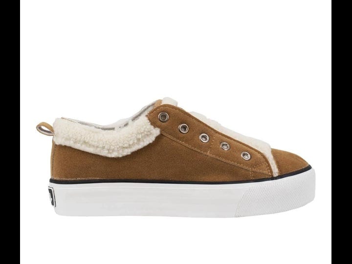 womens-mudd-poppy-fuzzy-slip-on-sneakers-in-tan-size-8-6