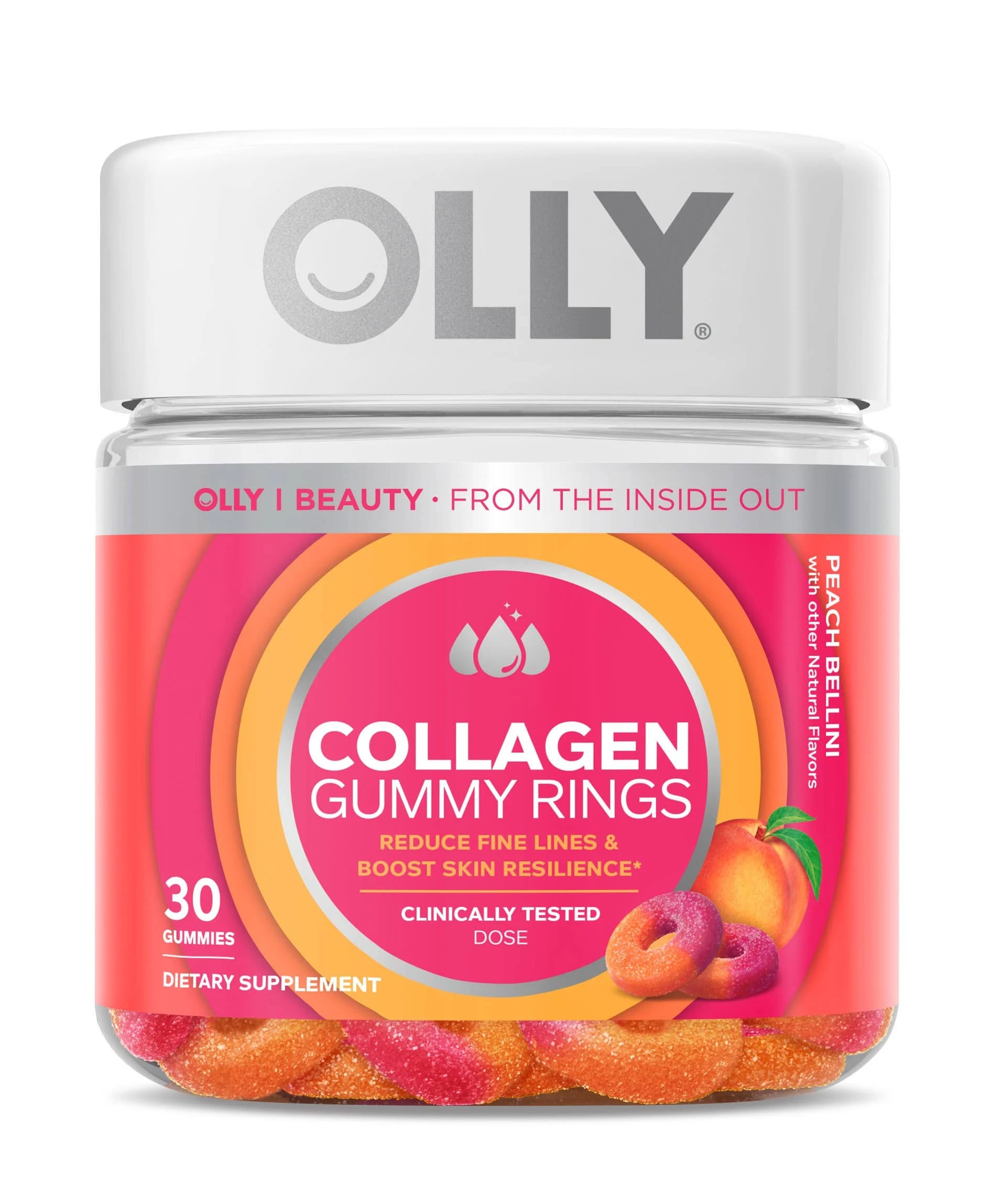 Satisfy your taste buds with Olly Peach Bellini Collagen Gummies | Image