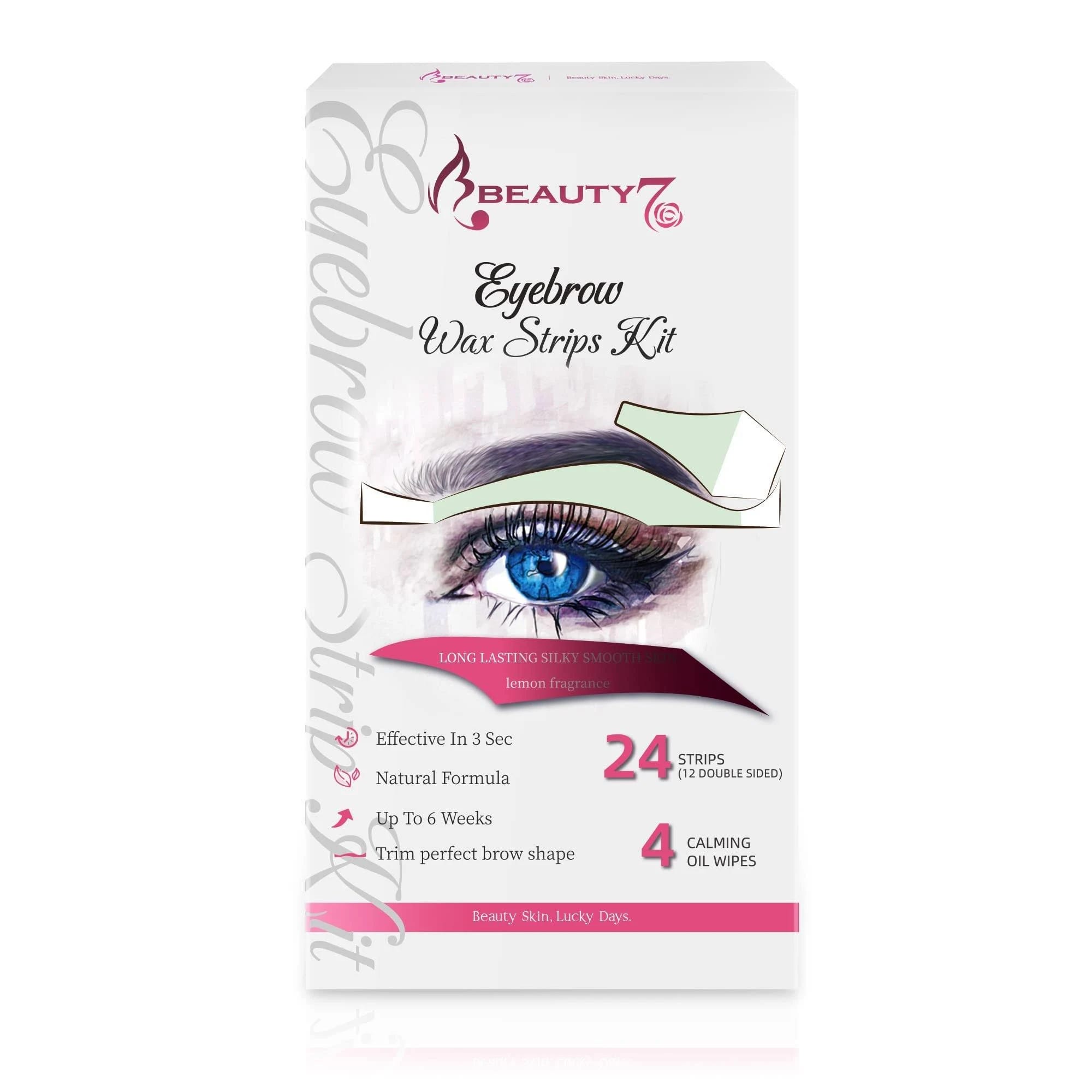 Natural Facial Wax Strips Kit for Eyebrow Shaping | Image