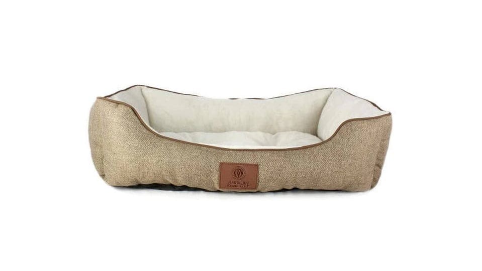 american-kennel-club-28-taupe-herringbone-cuddler-pet-bed-each-1