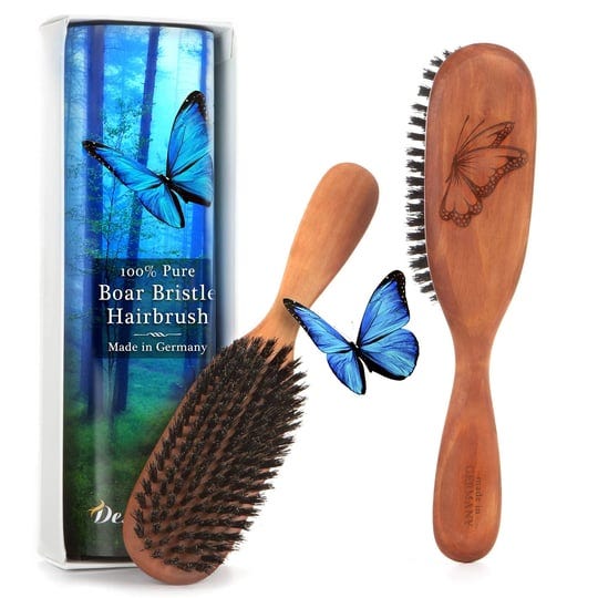 made-in-germany-100-pure-wild-boar-bristle-hair-brush-model-pw11st-cut-natural-pear-1