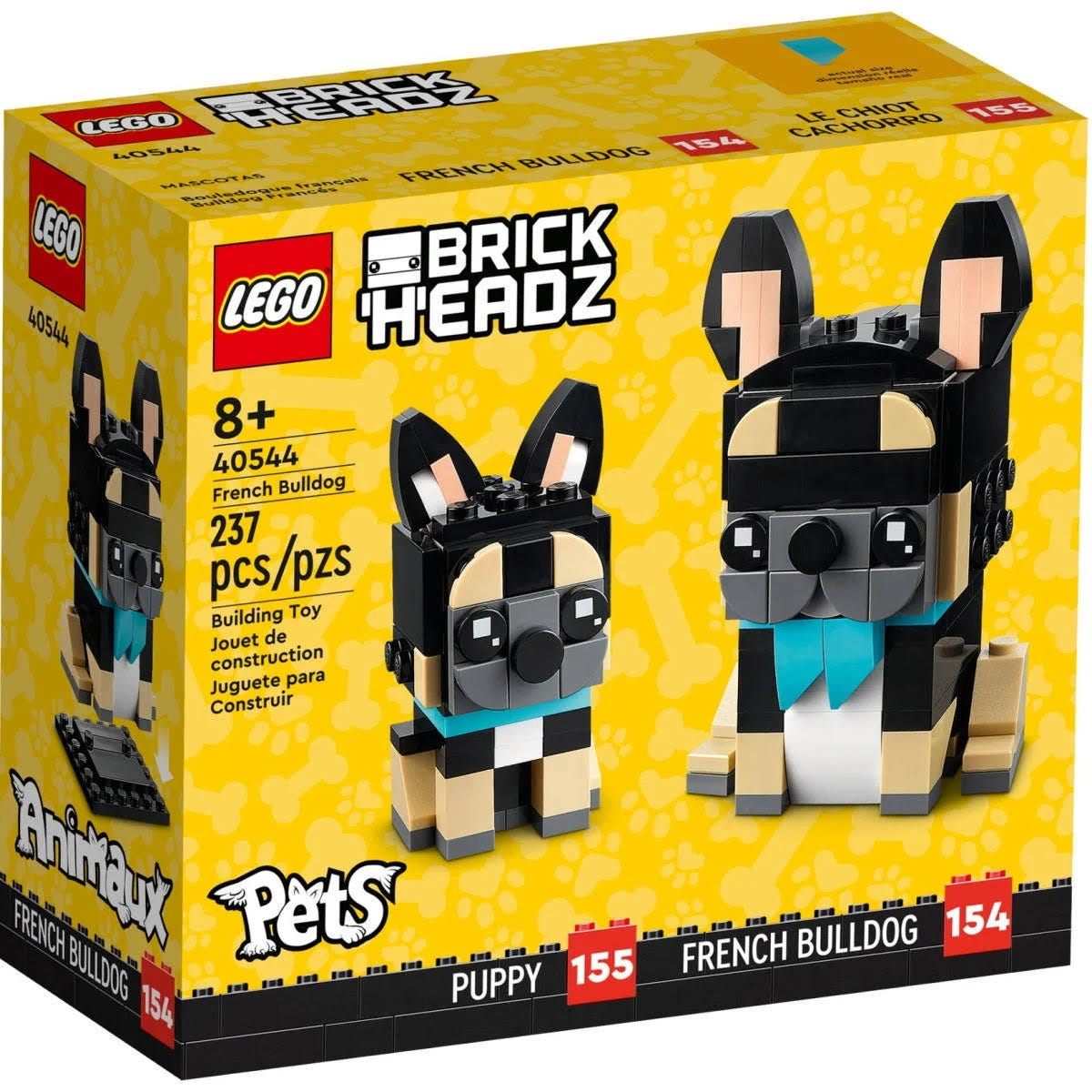 Build-Your-Own Lego Brickheadz French Bulldog | Image