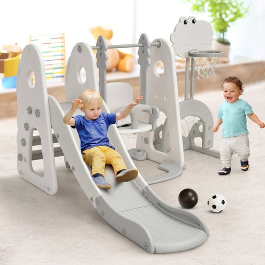 costway-6-in-1-toddler-slide-and-swing-set-climber-playset-w-ball-games-white-1