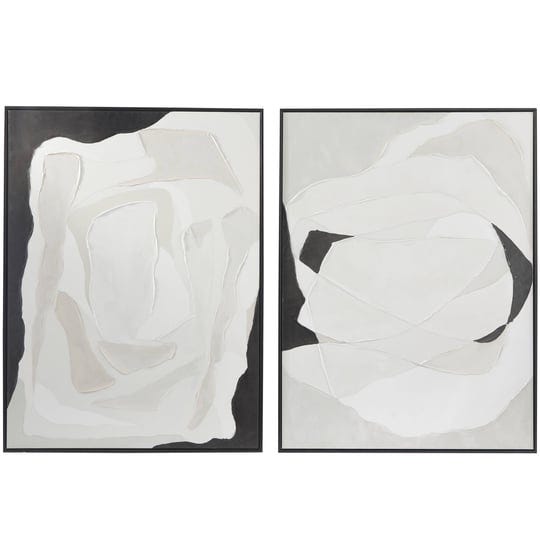 decmode-contemporary-polystone-black-and-white-abstract-canvas-framed-wall-art-set-of-2-30-inchw-x-4-1