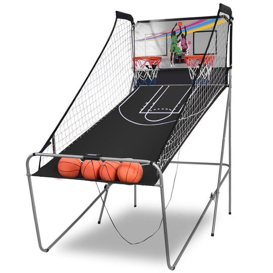 costway-indoor-basketball-arcade-game-double-electronic-hoops-shot-2-player-w-4-balls-1