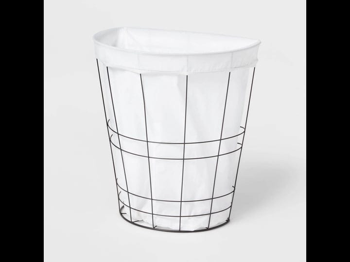 brightroom-metal-wire-hamper-with-fabric-liner-target-1