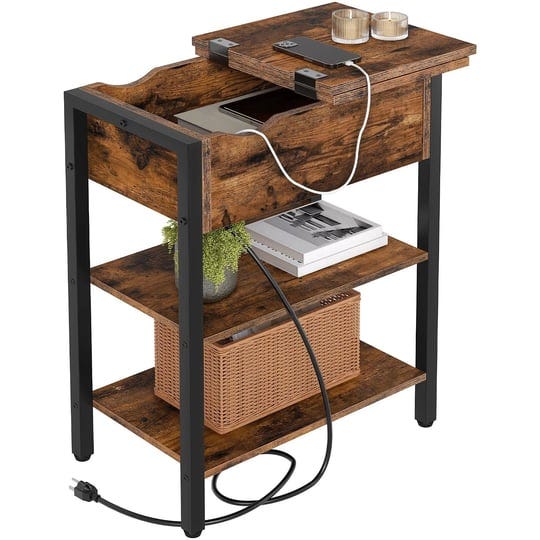 hoobro-end-table-with-charging-station-narrow-side-table-flip-top-nightstand-with-usb-ports-and-outl-1