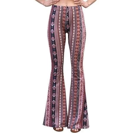 Elegant Boho Flare Lounge Yoga Pants | Image