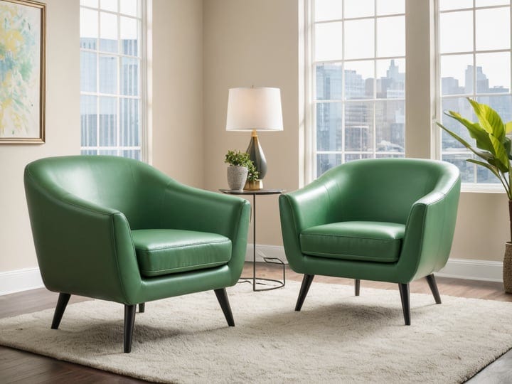 Faux-Leather-Green-Accent-Chairs-5