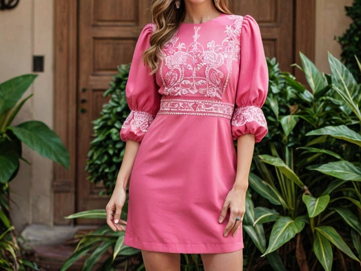 Puff-Sleeve-Dress-Pink-5