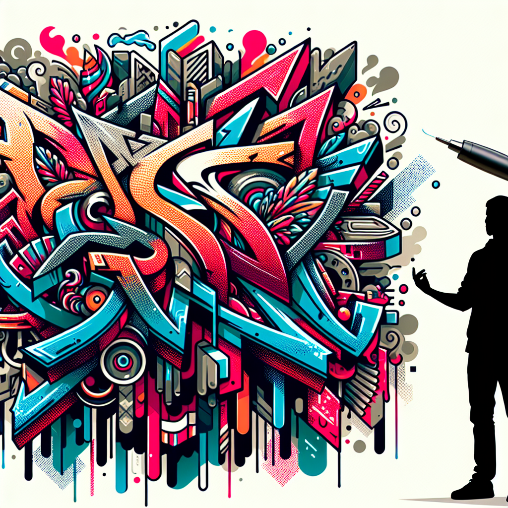 Create a detailed, high-quality image manifesting the characteristics of the Graffiti Art style. Let it be filled with vibrant colors, bold lettering, and intricate patterns synonymous with Graffiti Art. This image is tailored for a marketing audience, and hence should be captivating, appealing, and convey a strong message. It should incite curiosity and interest while remaining professional and polished.