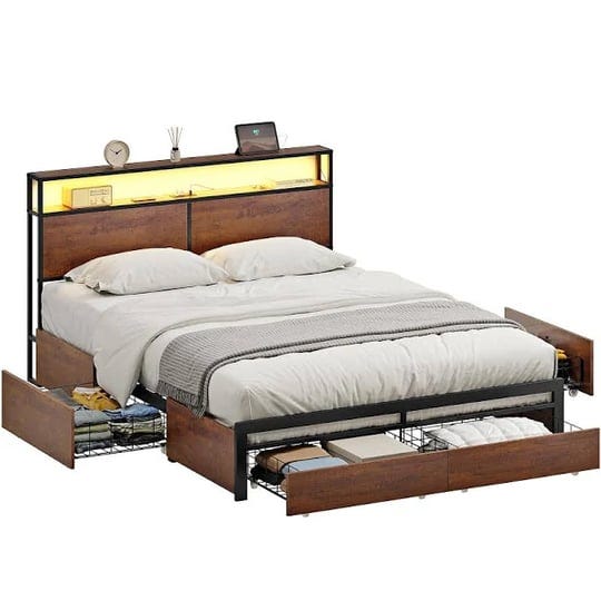 hausource-led-bed-frame-full-size-with-headboard-4-storage-drawers-platform-bed-frame-with-2-chargin-1
