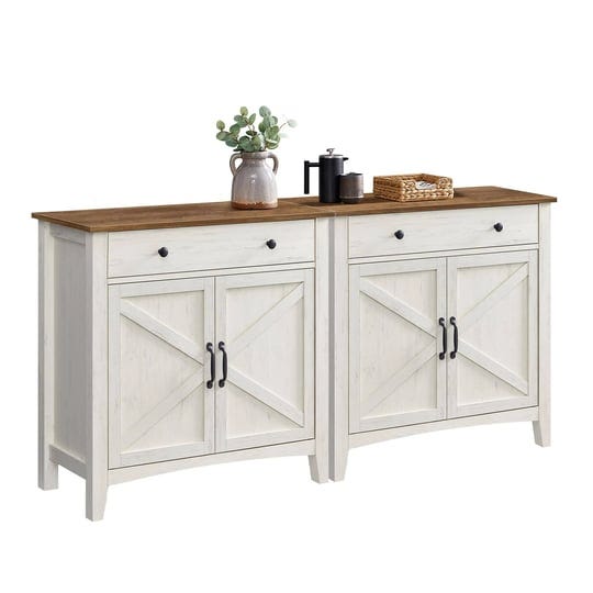 buffet-cabinet-set-of-2-sideboard-cabinets-with-storage-and-drawer-with-doors-height-adjustable-shel-1