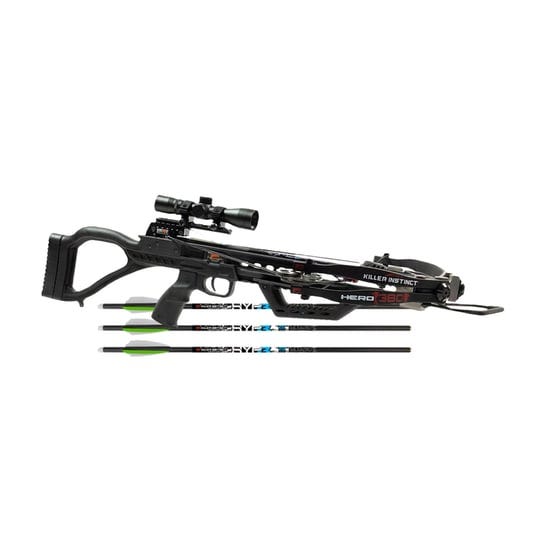 killer-instinct-hero-380-aluminum-comfortable-crossbow-package-black-1