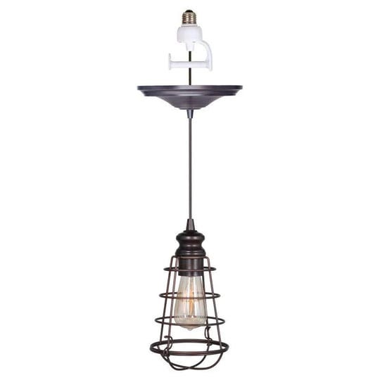 worth-home-products-instant-pendant-light-with-wire-cage-shade-brushed-bronze-1