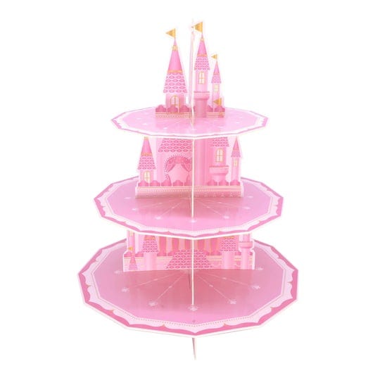 princess-party-supplies-3-tier-cupcake-stand-girl-birthday-party-decorations-pink-castle-cake-treat--1