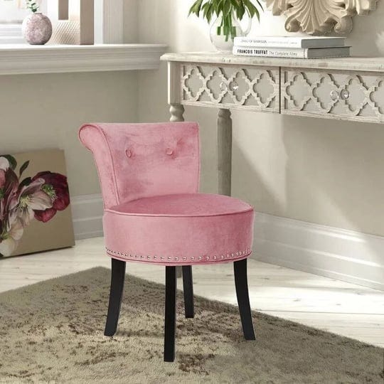 thick-padded-makeup-vanity-stool-chair-with-low-back-pink-1