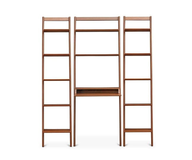 magrit-modular-wall-unit-honey-brown-2-narrow-bookcases-with-desk-1