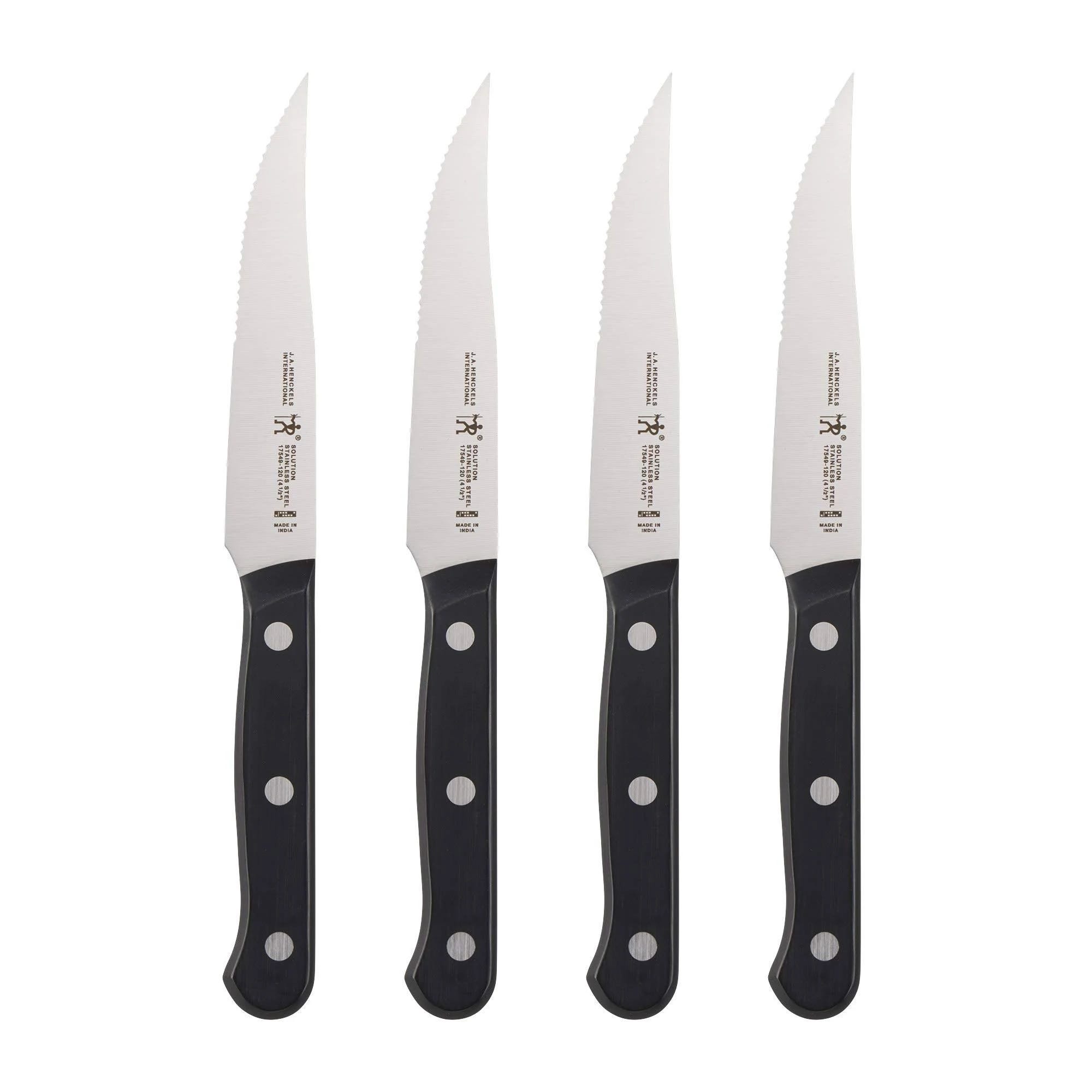 Henckels International 4-Piece Steak Knife Set - Professional Quality for Every Meal | Image
