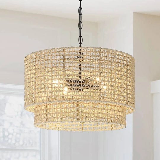 true-fine-20-in-4-light-rattan-tiered-drum-chandelier-light-with-black-canopy-4-light-20-inch-w-size-1
