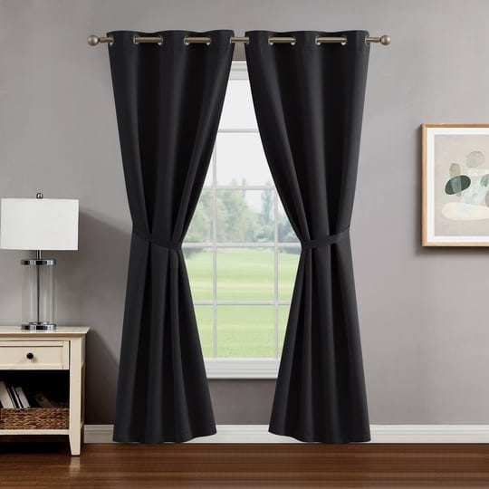 black-embossed-thermal-woven-window-curtain-pair-w-tiebacks-38x63-jasper-1