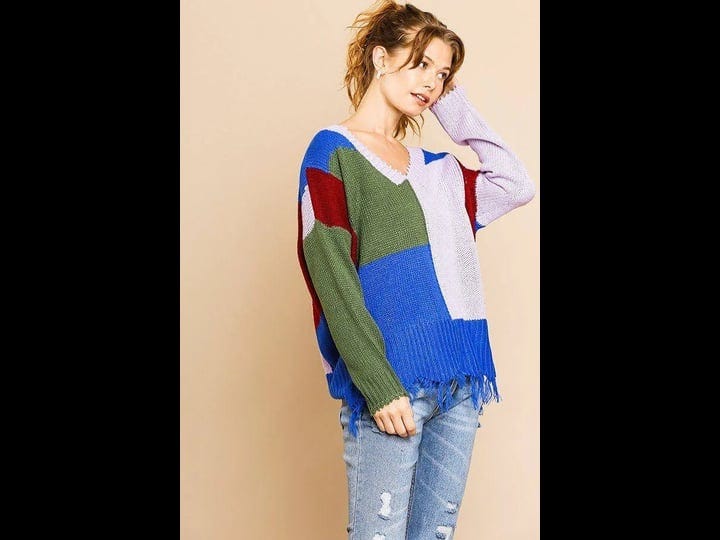 color-blocked-long-sleeve-v-neck-knit-pullover-sweater-l-1
