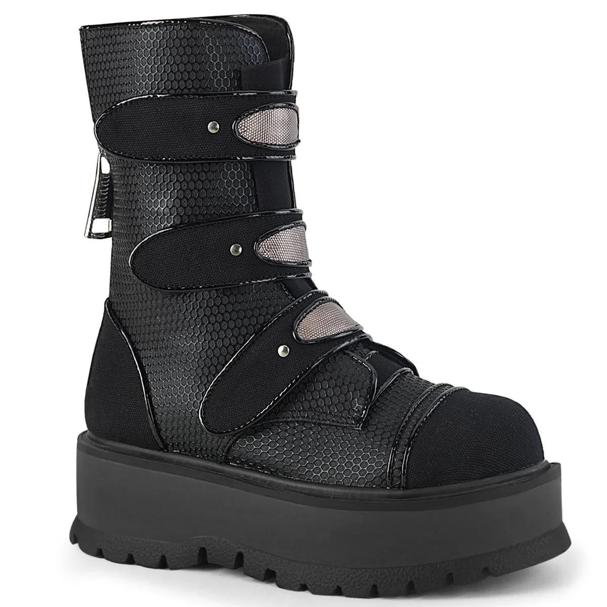 Vegan-Friendly Black Moto Boots | Image