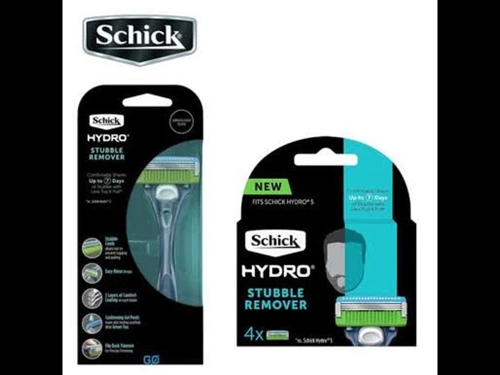 schick-hydro-stubble-remover-razor-handle-with-5-cartridges-1