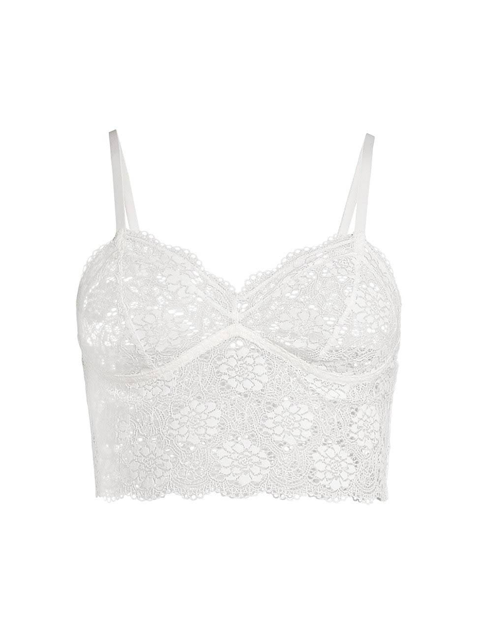 Off-White Peony Lace Cami Top (Size Small) | Image
