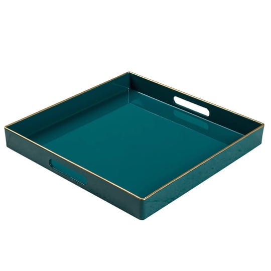 maoname-decorative-tray-green-serving-tray-with-handles-coffee-table-tray-square-plastic-tray-for-ot-1