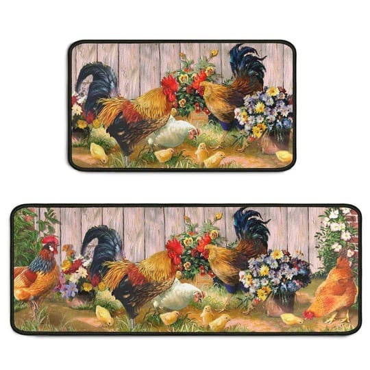 protikol-rooster-kitchen-rugs-set-2pcs-non-slip-washable-kitchen-floor-rug-and-mat-rooster-chicken-t-1