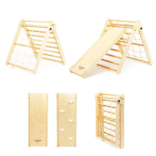 preferred-toys-pikler-triangle-3-in-1-montessori-climbing-set-with-slide-and-wooden-climber-wall-fol-1