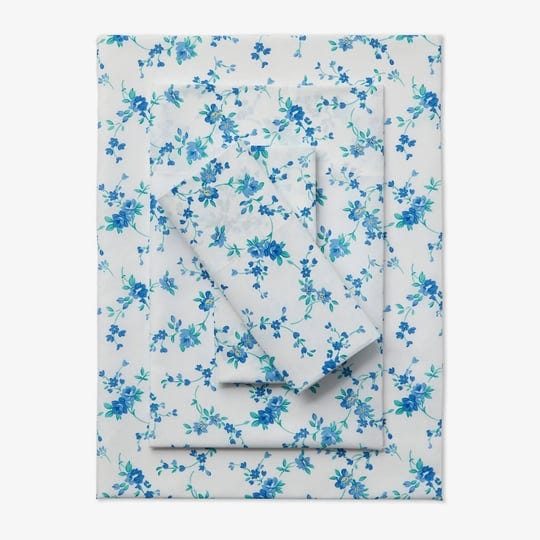 brylanehome-floral-sheet-set-queen-blue-floral-1