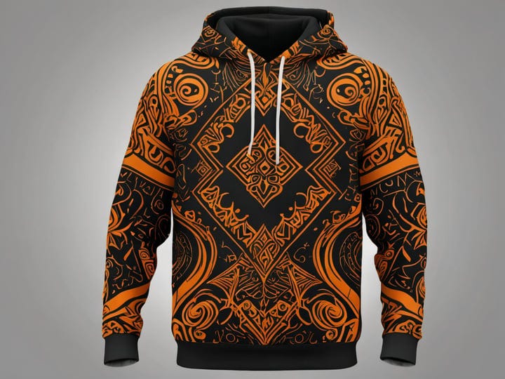 Black-And-Orange-Graphic-Hoodie-3