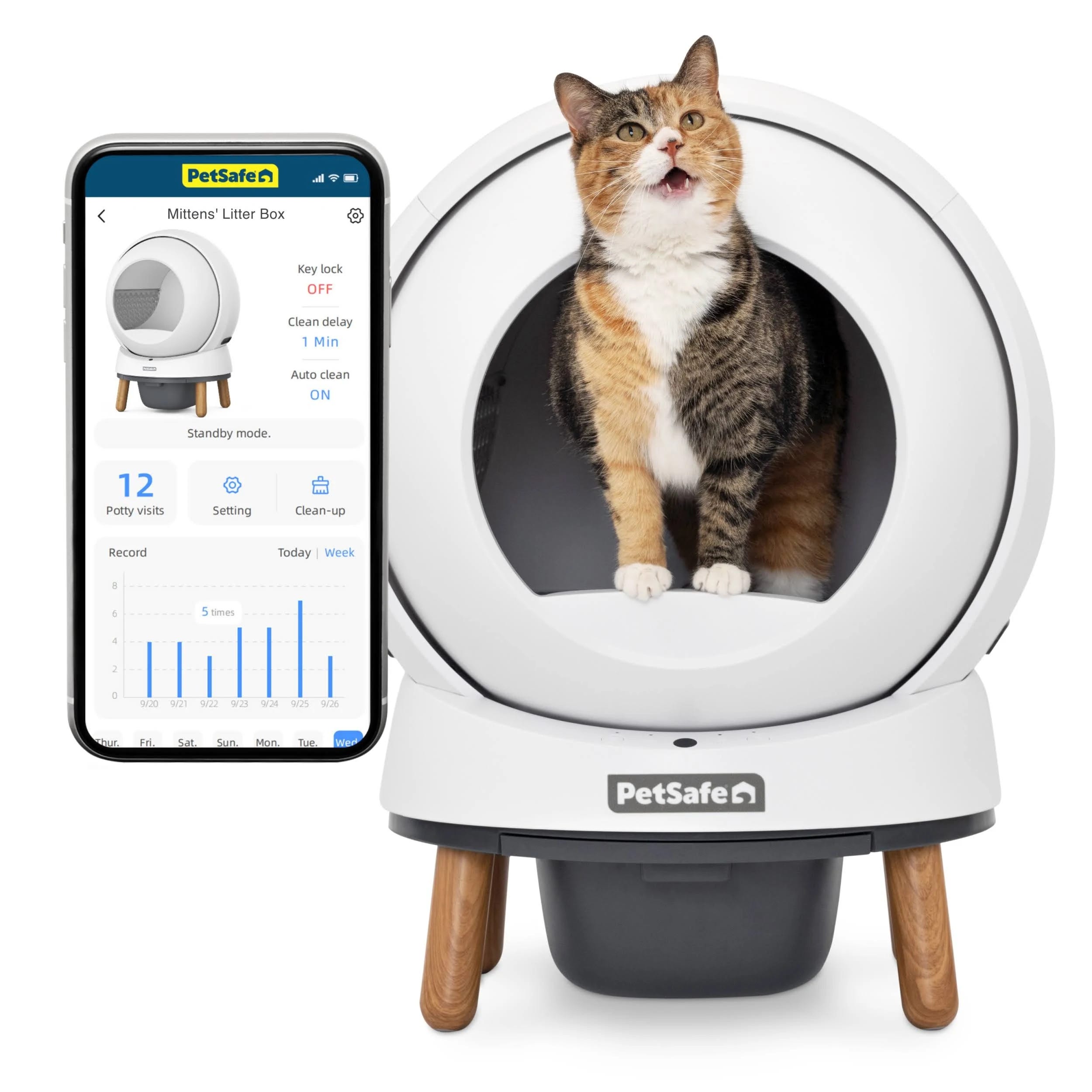 ScoopFree SmartSpin Self-Cleaning Litter Box - Enhanced Odor Control and Pet Health | Image