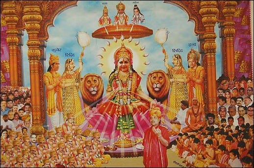 vasundhara as Durga