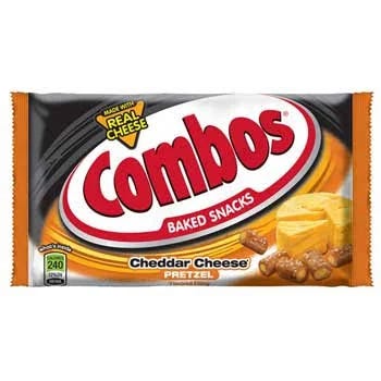 Delicious Cheddar Cheese Combos Pretzels, 18 Pack | Image