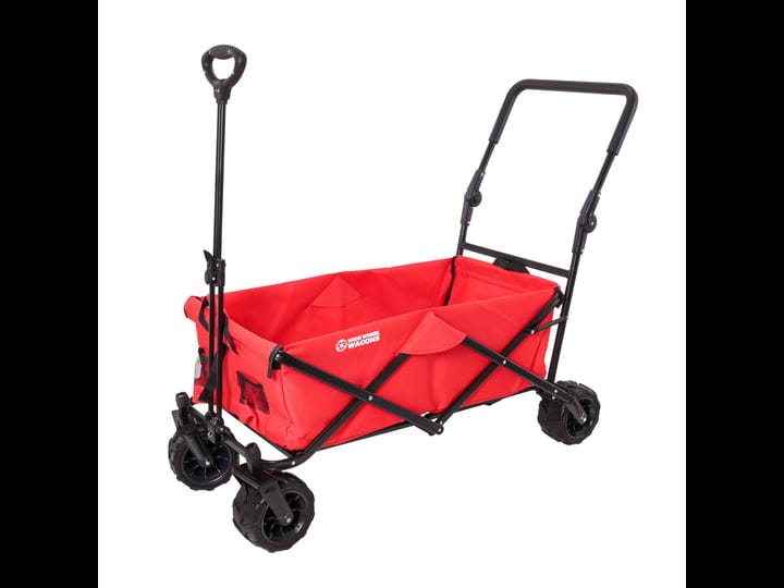 red-wide-wheel-wagon-all-terrain-folding-collapsible-utility-wagon-with-push-bar-portable-rolling-he-1