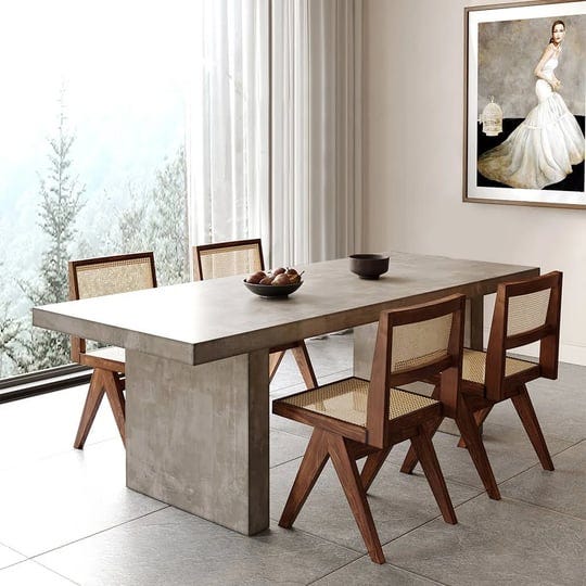 upoak-63-farmhouse-concrete-gray-wooden-dining-table-for-6-person-double-pedestal-1