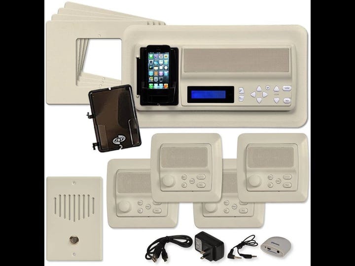 ist-retro-music-intercom-system-package-4-rooms-horizontal-frames-almond-retro-mh4paca-1