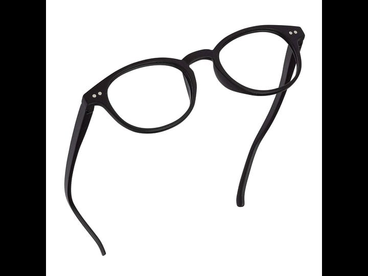 readerest-black-round-light-blocking-reading-glasses-zero-magnification-computer-glasses-1