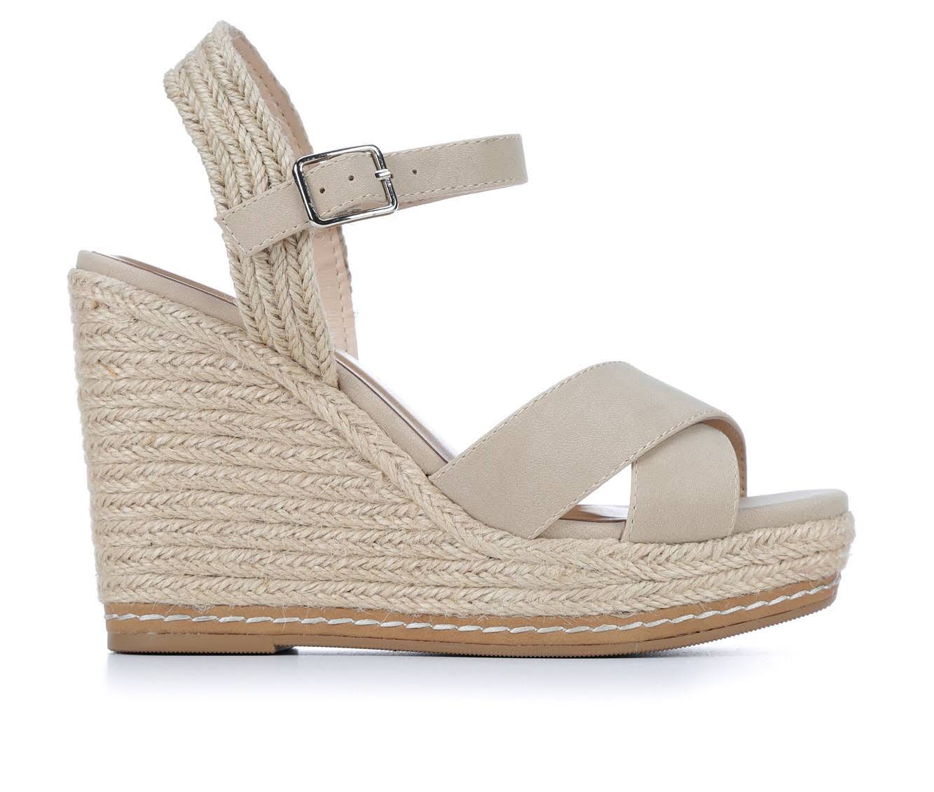 Ladies Espadrille Wedges Sandals in Blond Kimmie Nu | Image