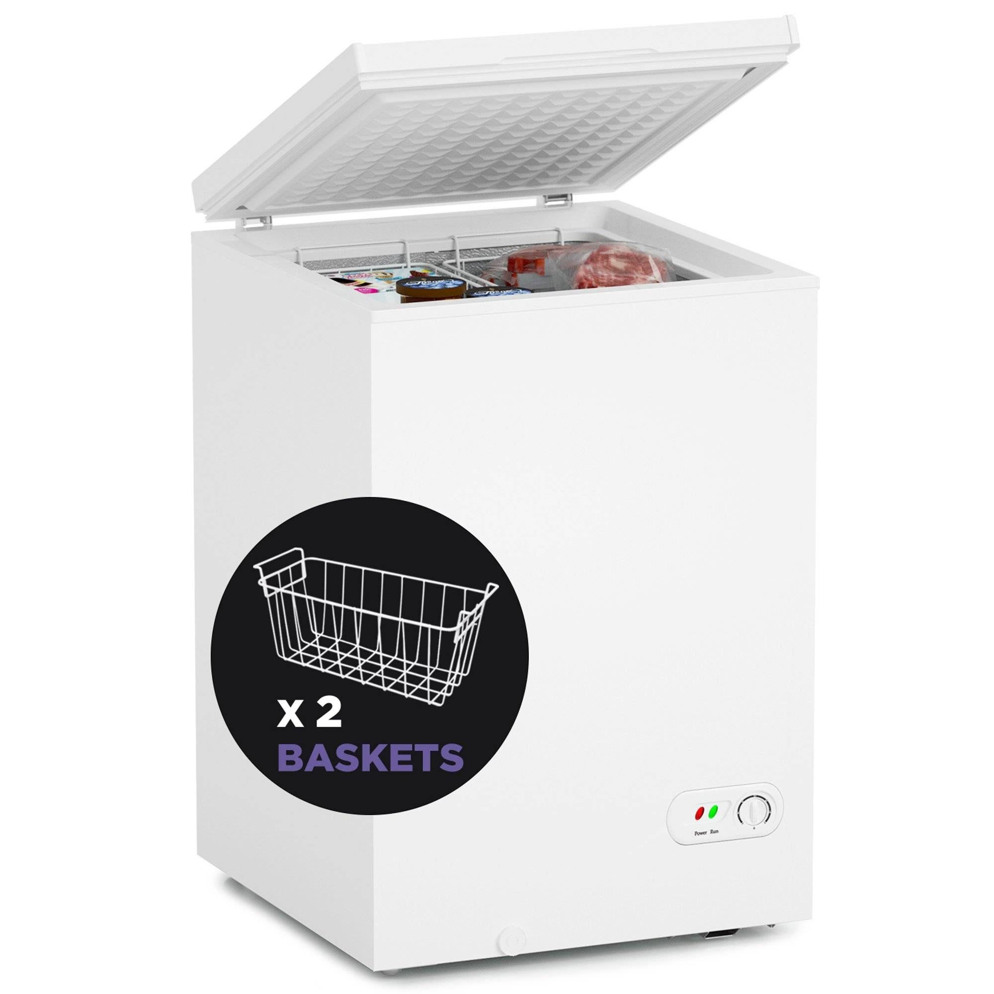 Northair 3.5 Cu Ft Chest Freezer with 2 Removable Baskets - Quiet & Energy-Efficient Storage | Image