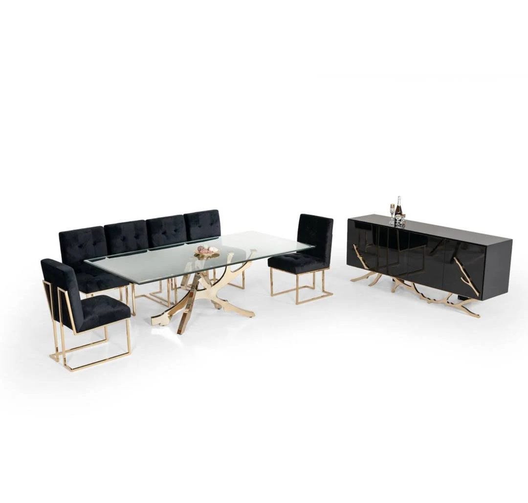 Elegant Black Tall TV Stand with Organized Storage | Image