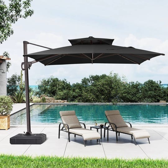 outdoor-patio-umbrella-cantilever-offset-with-no-base-dual-top-black-1